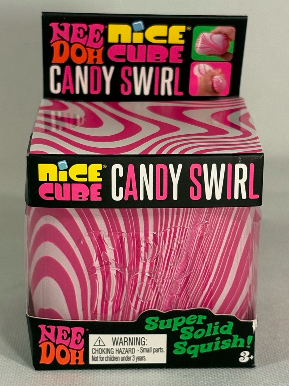 🍭 [NEW] NEE DOH NICE CUBE CANDY SWIRL SUPER SOLID SQUISH! VIRAL SQUISHY TOY 🍭